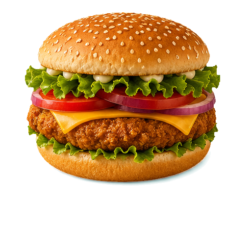 A cheeseburger with fries